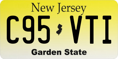 NJ license plate C95VTI
