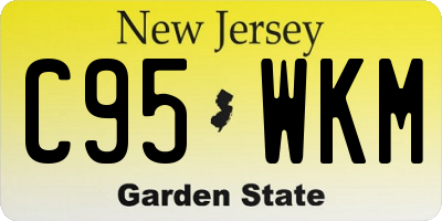 NJ license plate C95WKM