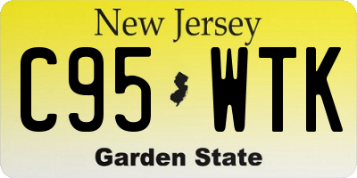 NJ license plate C95WTK
