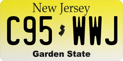 NJ license plate C95WWJ