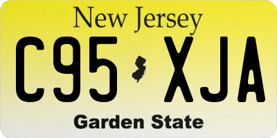 NJ license plate C95XJA