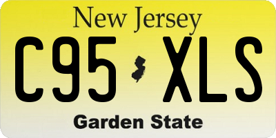 NJ license plate C95XLS