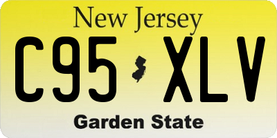 NJ license plate C95XLV