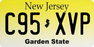 NJ license plate C95XVP