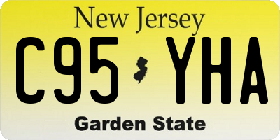 NJ license plate C95YHA