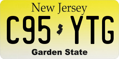NJ license plate C95YTG