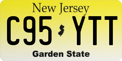 NJ license plate C95YTT