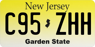 NJ license plate C95ZHH