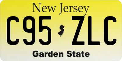 NJ license plate C95ZLC