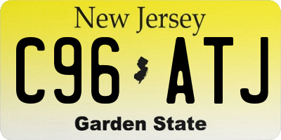 NJ license plate C96ATJ