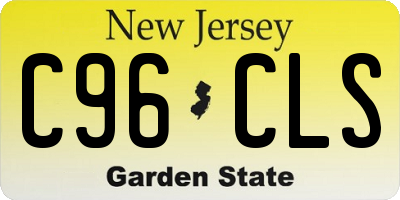 NJ license plate C96CLS