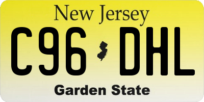 NJ license plate C96DHL