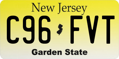 NJ license plate C96FVT