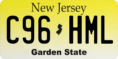 NJ license plate C96HML