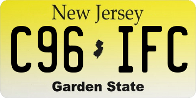NJ license plate C96IFC