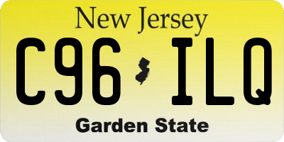 NJ license plate C96ILQ