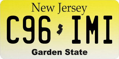 NJ license plate C96IMI