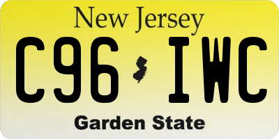 NJ license plate C96IWC