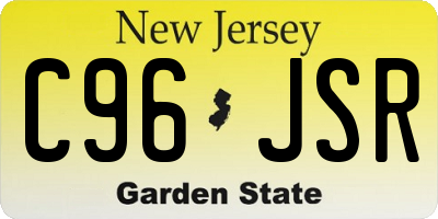 NJ license plate C96JSR