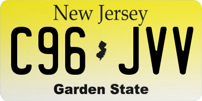 NJ license plate C96JVV