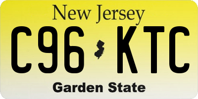 NJ license plate C96KTC