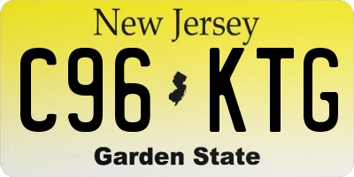 NJ license plate C96KTG