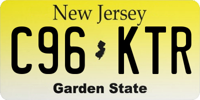 NJ license plate C96KTR