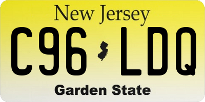NJ license plate C96LDQ