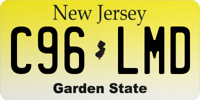 NJ license plate C96LMD