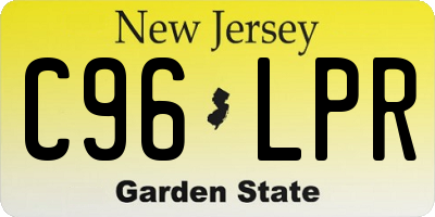 NJ license plate C96LPR
