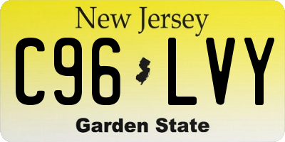 NJ license plate C96LVY