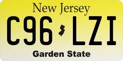 NJ license plate C96LZI