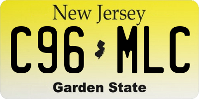 NJ license plate C96MLC