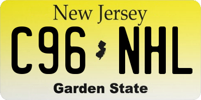 NJ license plate C96NHL