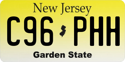 NJ license plate C96PHH