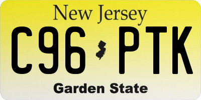 NJ license plate C96PTK