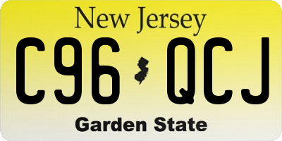 NJ license plate C96QCJ