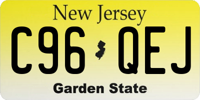 NJ license plate C96QEJ