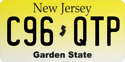 NJ license plate C96QTP