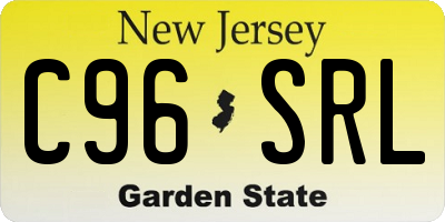 NJ license plate C96SRL