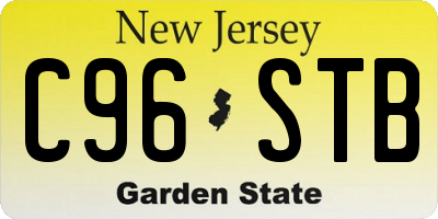 NJ license plate C96STB