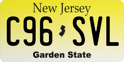 NJ license plate C96SVL