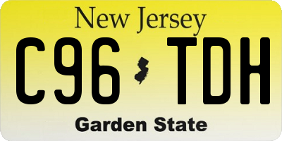 NJ license plate C96TDH