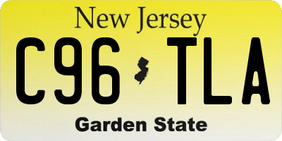 NJ license plate C96TLA