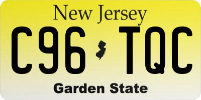 NJ license plate C96TQC
