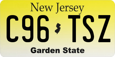 NJ license plate C96TSZ
