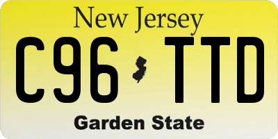NJ license plate C96TTD