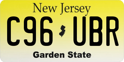 NJ license plate C96UBR
