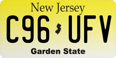 NJ license plate C96UFV