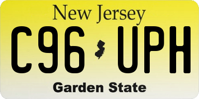 NJ license plate C96UPH